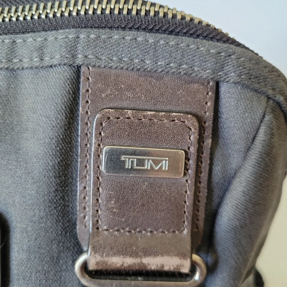 Tumi Alpha Bravo Knox Backpack Rucksack Charcoal Gray Canvas Durable Everyday